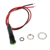 Max Maxb Car Motorcycle Truck DC24V 8mm Dash Panel Indicator Light with Wries Green
