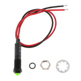Max Maxb Car Motorcycle Truck DC24V 8mm Dash Panel Indicator Light with Wries Green