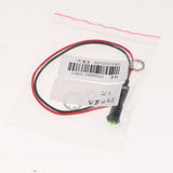 Max Maxb Car Motorcycle Truck DC24V 8mm Dash Panel Indicator Light with Wries Green