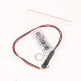 Max Maxb Car Motorcycle Truck DC24V 8mm Dash Panel Indicator Light with Wries Yellow