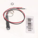 Maxbell 8mm 12V Concave Metal Indicator Pilot Dash Light Lamp Wire Lead  White