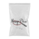 Maxbell 8mm 12V Concave Metal Indicator Pilot Dash Light Lamp Wire Lead  White