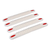 Maxbell 4Pcs Car Bumper Protector Corner Guard Scratch Sticker Decor Strip White