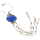 Maxbell Car Key Ring Creative Anti Static Strap Belt Chain Keyfob Pendant Blue