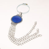 Maxbell Car Key Ring Creative Anti Static Strap Belt Chain Keyfob Pendant Blue