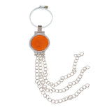 Maxbell Car Key Ring Creative Anti Static Strap Belt Chain Keyfob Pendant Orange