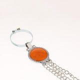 Maxbell Car Key Ring Creative Anti Static Strap Belt Chain Keyfob Pendant Orange