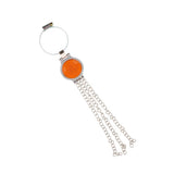 Maxbell Car Key Ring Creative Anti Static Strap Belt Chain Keyfob Pendant Orange