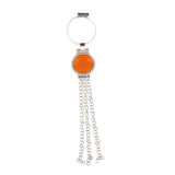 Maxbell Car Key Ring Creative Anti Static Strap Belt Chain Keyfob Pendant Orange