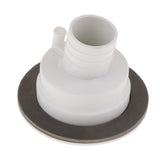 Max Locking Fuel Tank Cover Gas Lid Filler Cap with Lock For Boat RV Truck White