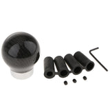 Max Universal Carbon Fiber Manual Car Gear Shift Stick Metal Knob Handle  Black