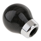 Max Universal Carbon Fiber Manual Car Gear Shift Stick Metal Knob Handle  Black