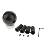 Max Universal Carbon Fiber Manual Car Gear Shift Stick Metal Knob Handle  Black