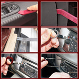 Max 13 Pieces Car Radio Door Clip Panel Trim Dash Audio Removal Pry Kit Tool Set