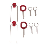Max 13 Pieces Car Radio Door Clip Panel Trim Dash Audio Removal Pry Kit Tool Set