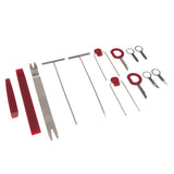 Max 13 Pieces Car Radio Door Clip Panel Trim Dash Audio Removal Pry Kit Tool Set