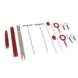 Max 13 Pieces Car Radio Door Clip Panel Trim Dash Audio Removal Pry Kit Tool Set