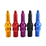 Max 4Pcs Aluminum Alloy Car Wheel Tire Air Valve Stem Cover Caps Universal Blue