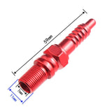 Max 4Pcs Aluminum Alloy Car Wheel Tire Air Valve Stem Cover Caps Universal Blue