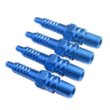 Max 4Pcs Aluminum Alloy Car Wheel Tire Air Valve Stem Cover Caps Universal Blue