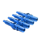 Max 4Pcs Aluminum Alloy Car Wheel Tire Air Valve Stem Cover Caps Universal Blue