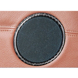 Maxbell 6 Pieces Door Speaker Covers Trim Frame Ring For BMW X5 X6 E70 2008-2013 E71 2009-2014 F15 F16 2014-2018