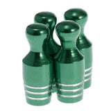 Max 4X Car Bicycle Wheel Tire Air Valve Stems Cap Dust Cover Bowling Type Green - Aladdin Shoppers