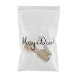 Max 1/4" NPT Brass Lock-on Tire Inflator Female Air Chuck with Clip Gold