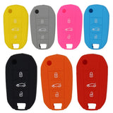 Max Silicone Cover Fit for AUDI Folding Remote Key Fob Case Shell Orange