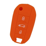 Max Silicone Cover Fit for AUDI Folding Remote Key Fob Case Shell Orange