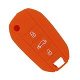 Max Silicone Cover Fit for AUDI Folding Remote Key Fob Case Shell Orange