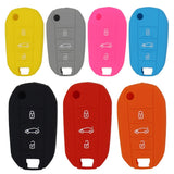 Max Silicone Cover Fit for AUDI Folding Remote Key Fob Case Shell Orange