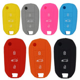Max Silicone Cover Fit for AUDI Folding Remote Key Fob Case Shell Orange