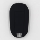 Maxbell Silicone Car Key Case Cover Fit for AUDI Folding Remote Key Fob Case Shell 3 Buttons Black