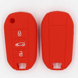 Max Silicone Cover Fit for AUDI Folding Remote Key Fob Case Shell Red