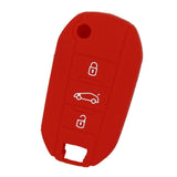 Max Silicone Cover Fit for AUDI Folding Remote Key Fob Case Shell Red