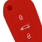 Max Silicone Cover Fit for AUDI Folding Remote Key Fob Case Shell Red