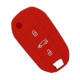 Max Silicone Cover Fit for AUDI Folding Remote Key Fob Case Shell Red