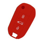 Max Silicone Cover Fit for AUDI Folding Remote Key Fob Case Shell Red