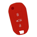 Max Silicone Cover Fit for AUDI Folding Remote Key Fob Case Shell Red