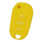 Max Silicone Cover Fit for AUDI Folding Remote Key Fob Case Shell Yellow