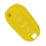 Max Silicone Cover Fit for AUDI Folding Remote Key Fob Case Shell Yellow