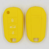 Max Silicone Cover Fit for AUDI Folding Remote Key Fob Case Shell Yellow