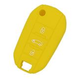 Max Silicone Cover Fit for AUDI Folding Remote Key Fob Case Shell Yellow