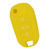 Max Silicone Cover Fit for AUDI Folding Remote Key Fob Case Shell Yellow
