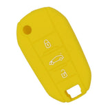 Max Silicone Cover Fit for AUDI Folding Remote Key Fob Case Shell Yellow