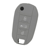 Max Silicone Cover Fit for AUDI Folding Remote Key Fob Case Shell Gray