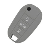 Max Silicone Cover Fit for AUDI Folding Remote Key Fob Case Shell Gray