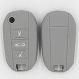 Max Silicone Cover Fit for AUDI Folding Remote Key Fob Case Shell Gray