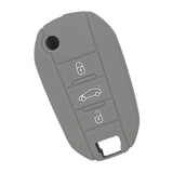 Max Silicone Cover Fit for AUDI Folding Remote Key Fob Case Shell Gray